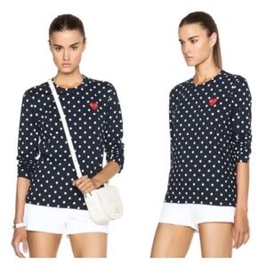 Comme Des Carcons Play Polka dot tee